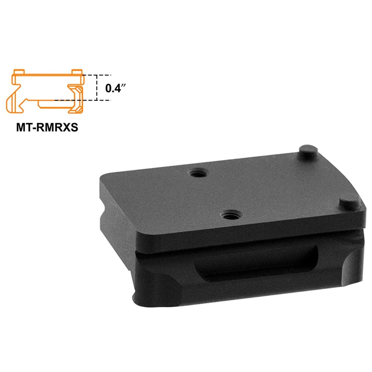 UTG Optic Mount Kit for RMR Footprint, absolute co-witness and low profile height, Picatinny - Image 4