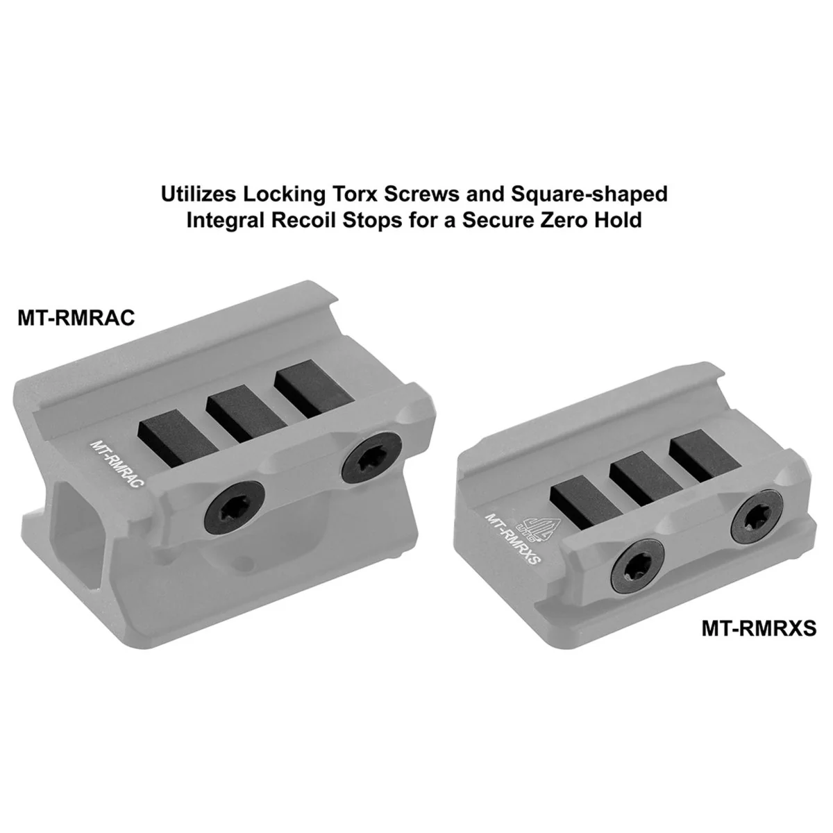 UTG Optic Mount Kit for RMR Footprint, absolute co-witness and low profile height, Picatinny - Image 5