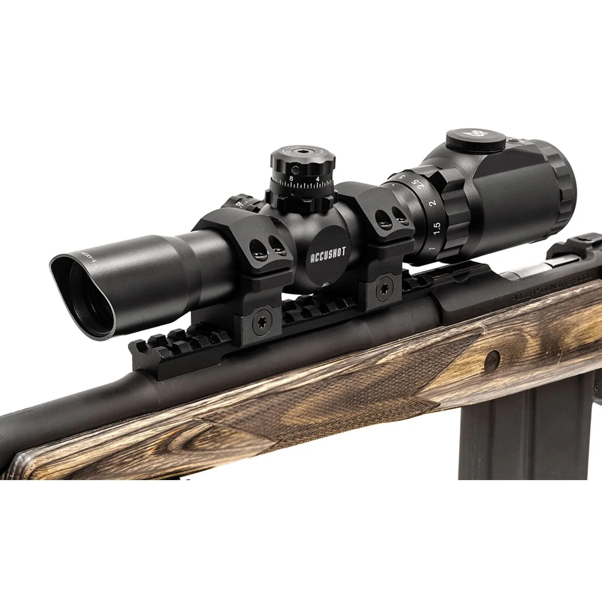 UTG Pro P.O.I 30mm Picatinny Scope Rings, Black - Image 3