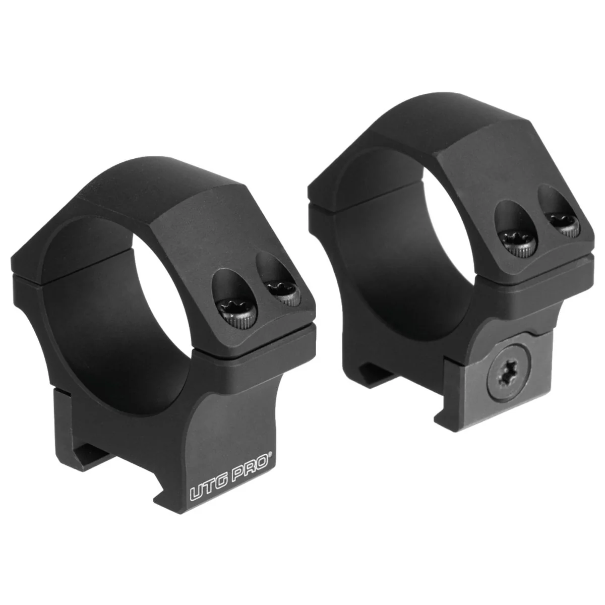UTG Pro P.O.I 34mm Picatinny Scope Rings, Black - Image 7