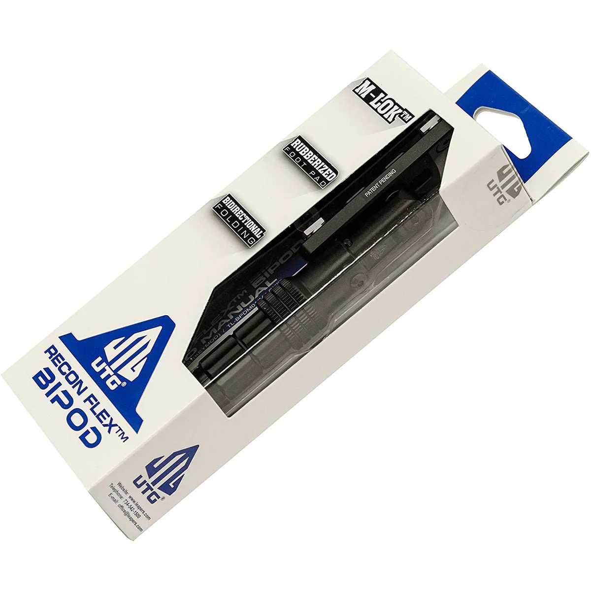 UTG Recon Flex M-LOK Bipod - Matte Black - Image 4