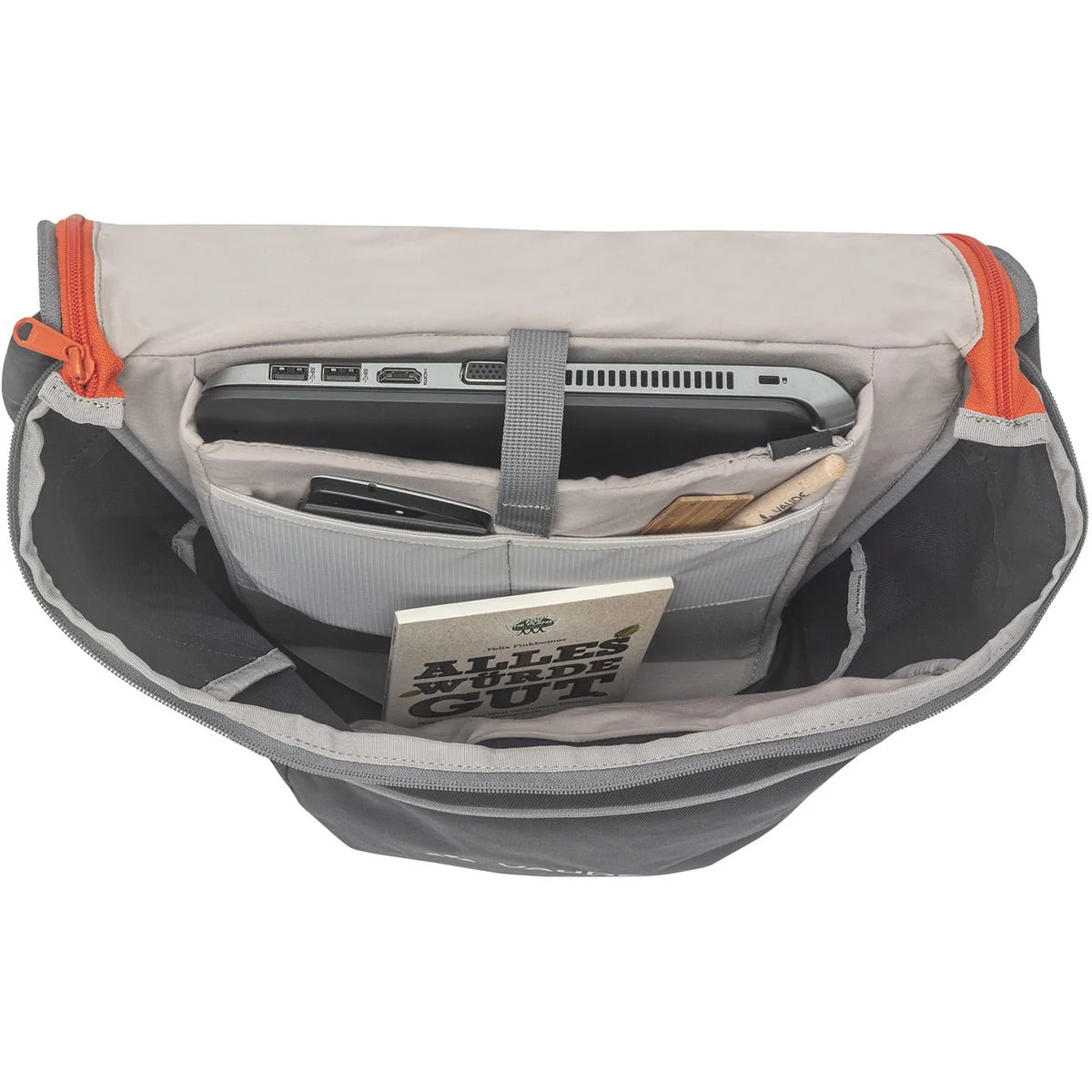 Vaude SortYour Business Flexible Messenger Bag - Phantom Black - Image 2
