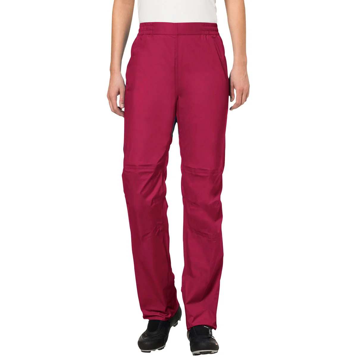 Vaude Women's Drop Biking Rain Pants II - Crimson Red