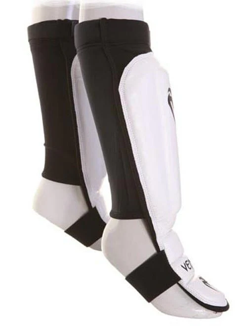 Venum 360 MMA Protective Shin Instep Guards - White - Image 3