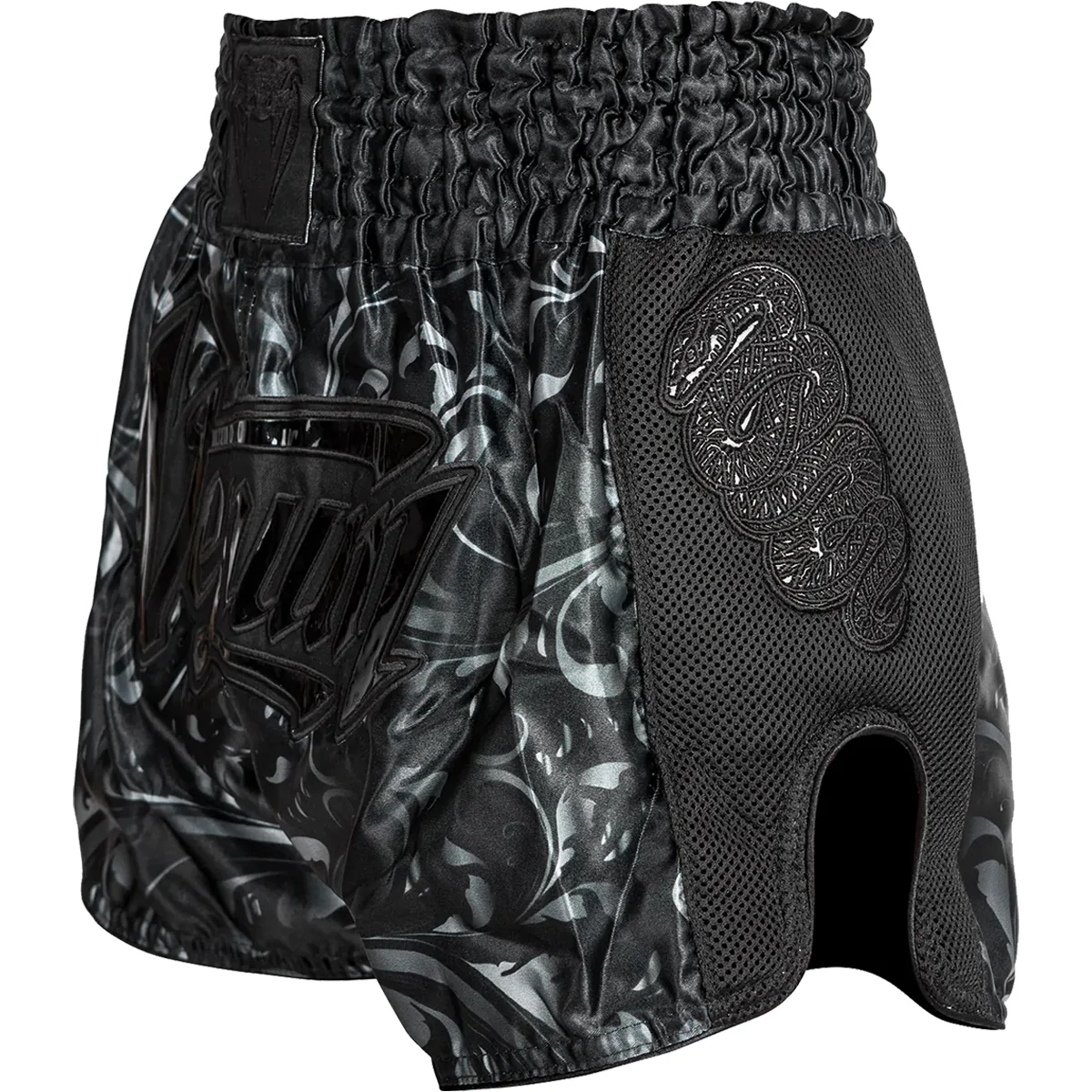 Venum Absolute 2.0 Muay Thai Shorts - Black/Black - Image 3