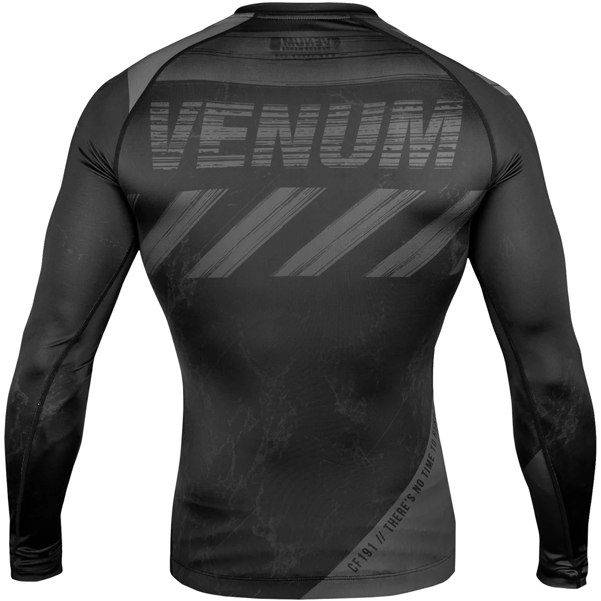 Venum AMRAP Long Sleeve Compression T-Shirt - Black/Gray - Image 3