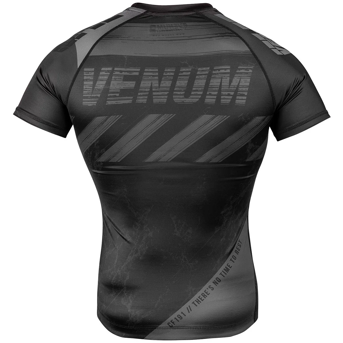 Venum AMRAP Short Sleeve Compression T-Shirt - Black/Gray - Image 3