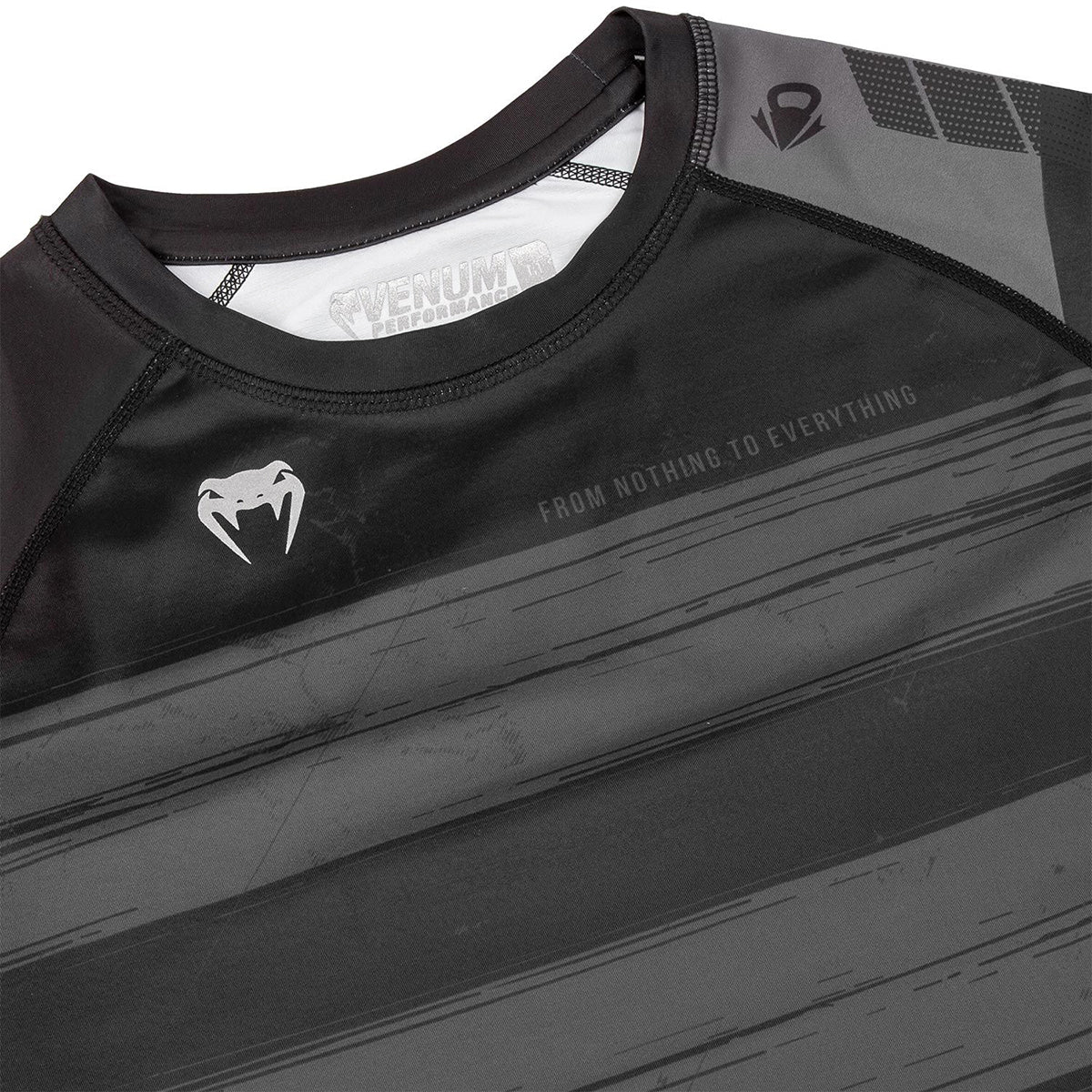 Venum AMRAP Short Sleeve Compression T-Shirt - Black/Gray - Image 5