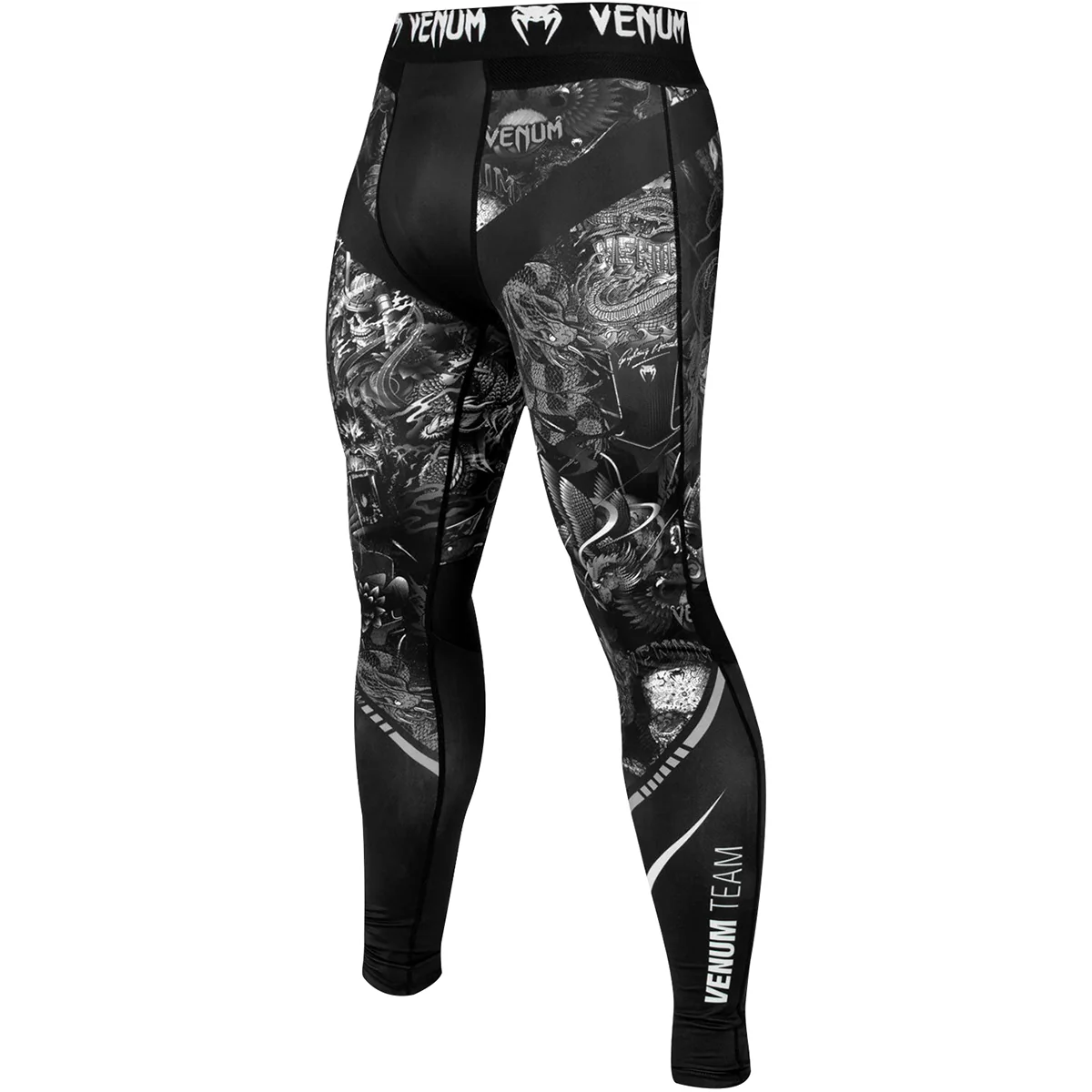 Venum Art Compression Spats - Black/White