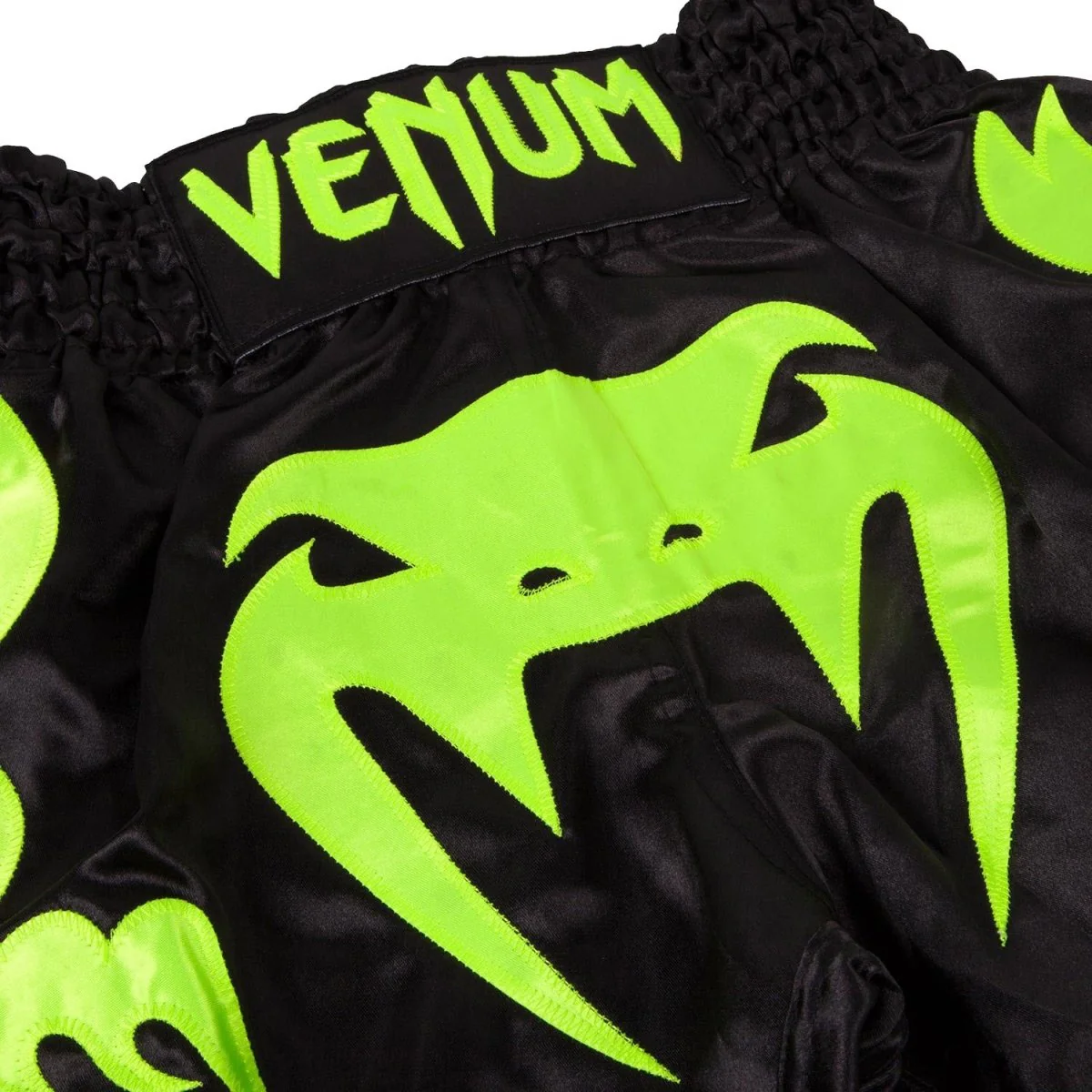 Venum Bangkok Inferno Muay Thai Shorts - Black/Neon Yellow - Image 3