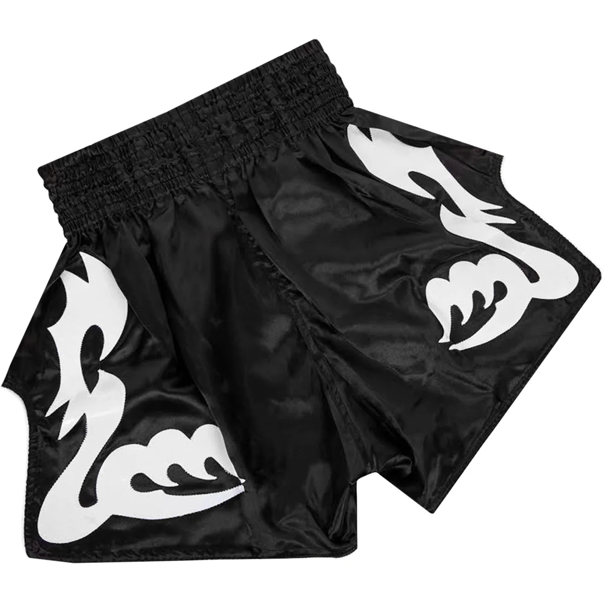 Venum Bangkok Inferno Muay Thai Shorts - Black/White - Image 2