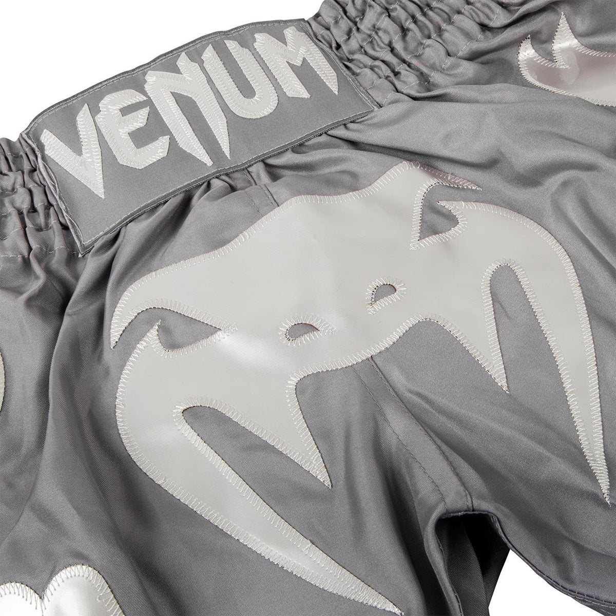 Venum Bangkok Inferno Muay Thai Shorts - Gray/Gray - Image 3