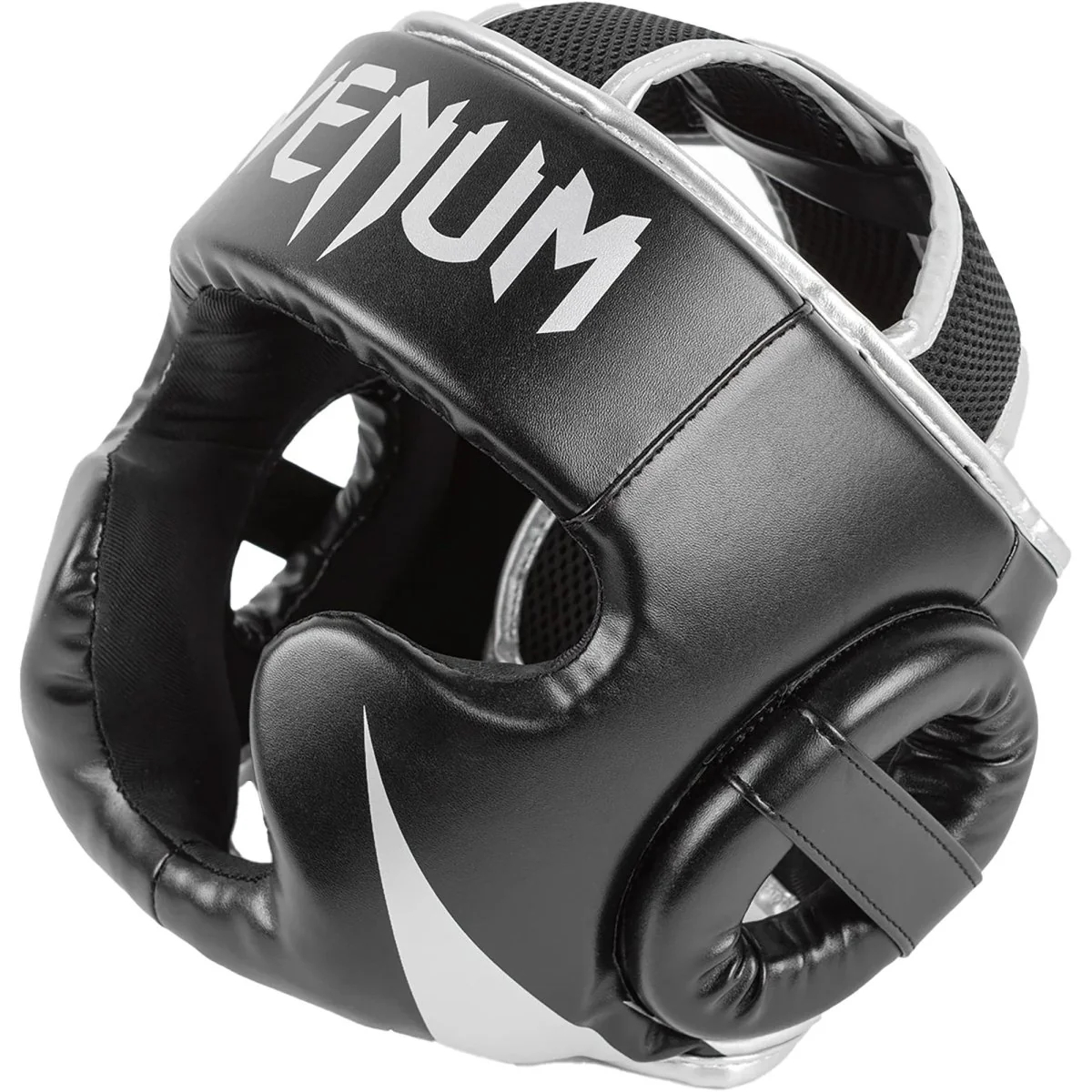 Venum Challenger 2.0 Boxing and MMA Training Headgear - Black/Silver - Image 2