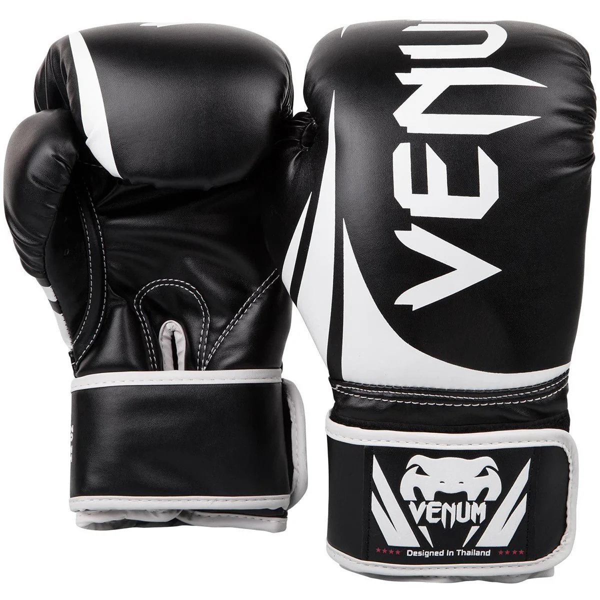 Venum Challenger 2.0 Hook and Loop Training Boxing Gloves - Black