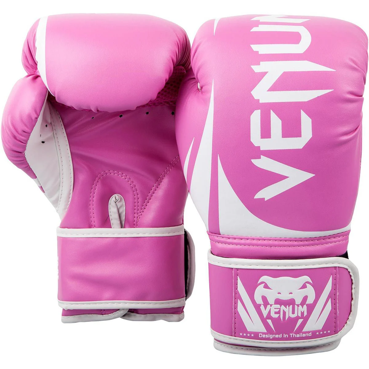 Venum Challenger 2.0 Hook and Loop Training Boxing Gloves - Pink - Image 2