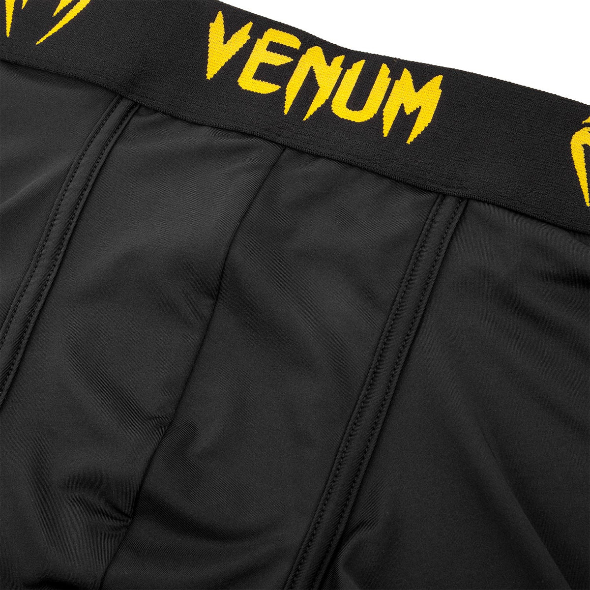 Venum Classic Boxer Shorts - Black/Yellow - Image 3
