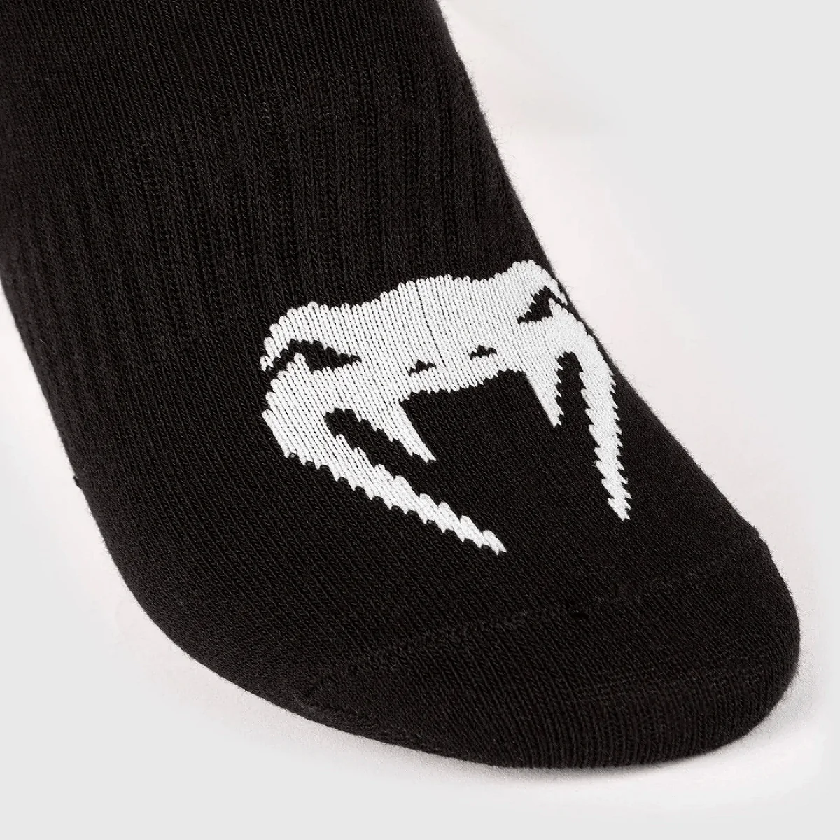 Venum Classic Footlet Socks 3-Pack - Black/White - Image 4