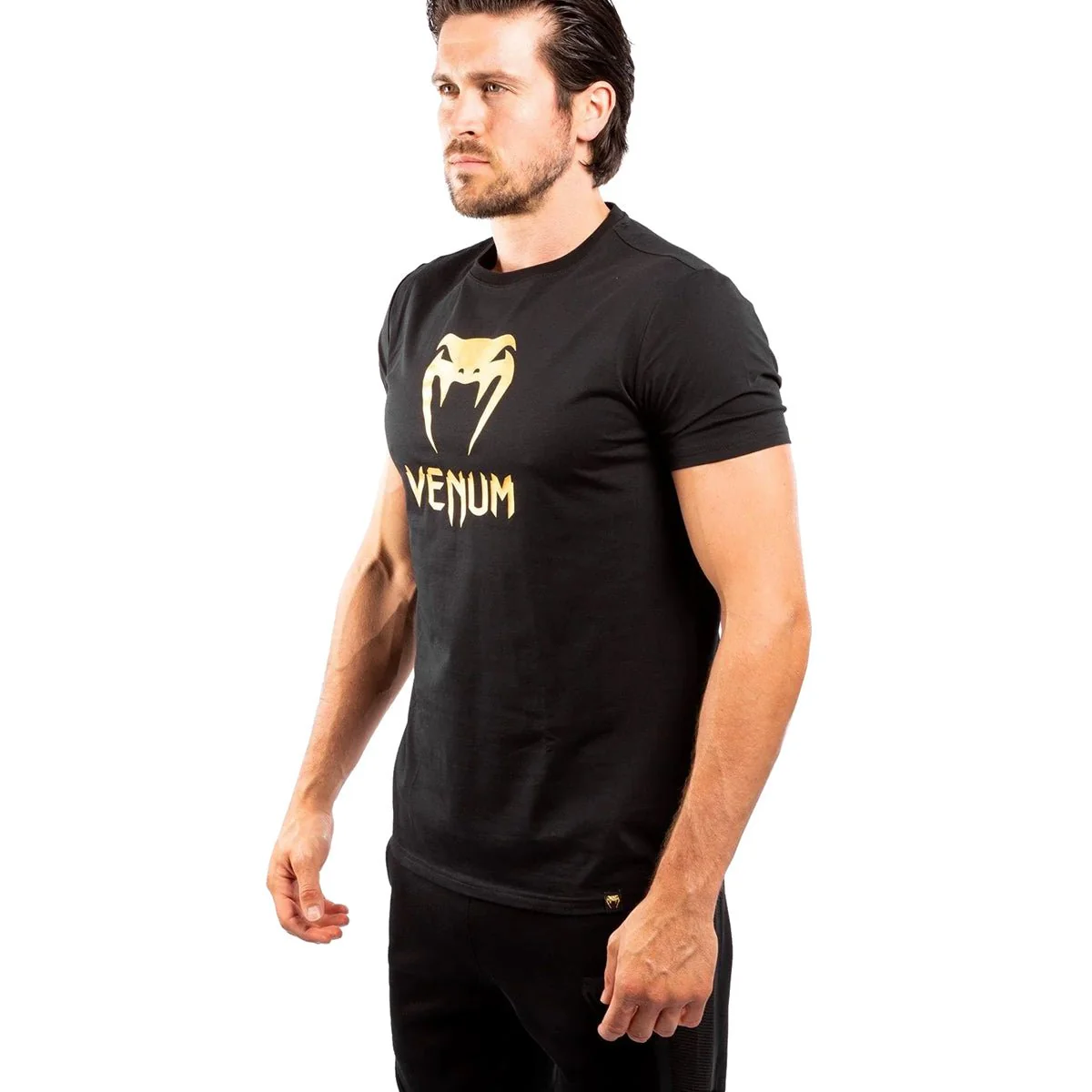 Venum Classic T-Shirt - Black/Gold - Image 3