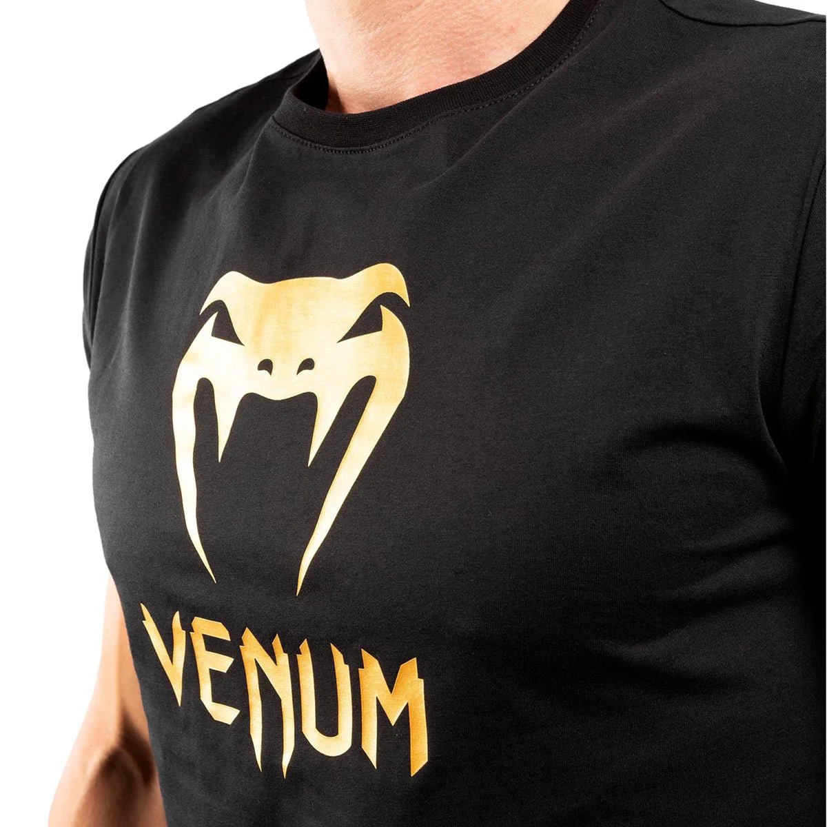 Venum Classic T-Shirt - Black/Gold - Image 5