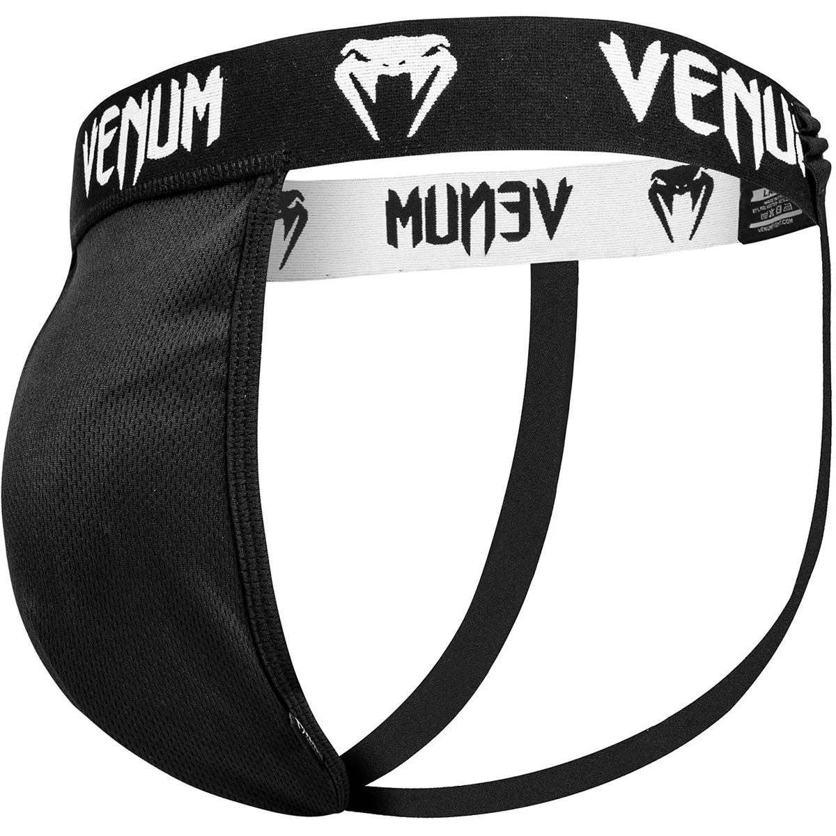 Venum Competitor Titanium Series Groin Guard and Support - Black/Silver - Image 2