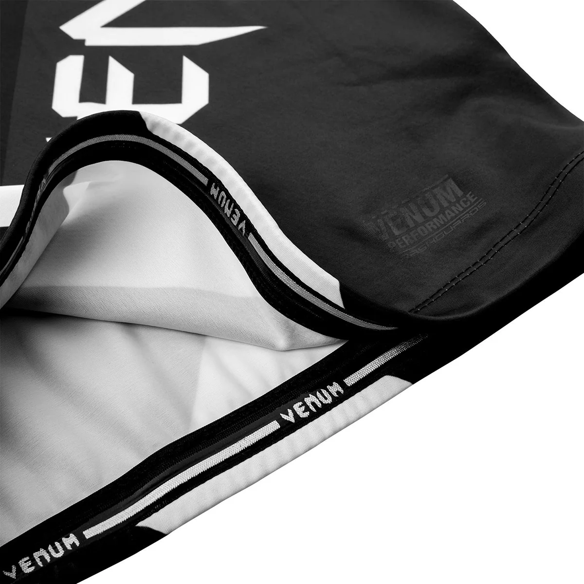 Venum Contender 4.0 Long Sleeve MMA Compression Rashguard - Black/Gray/White - Image 6