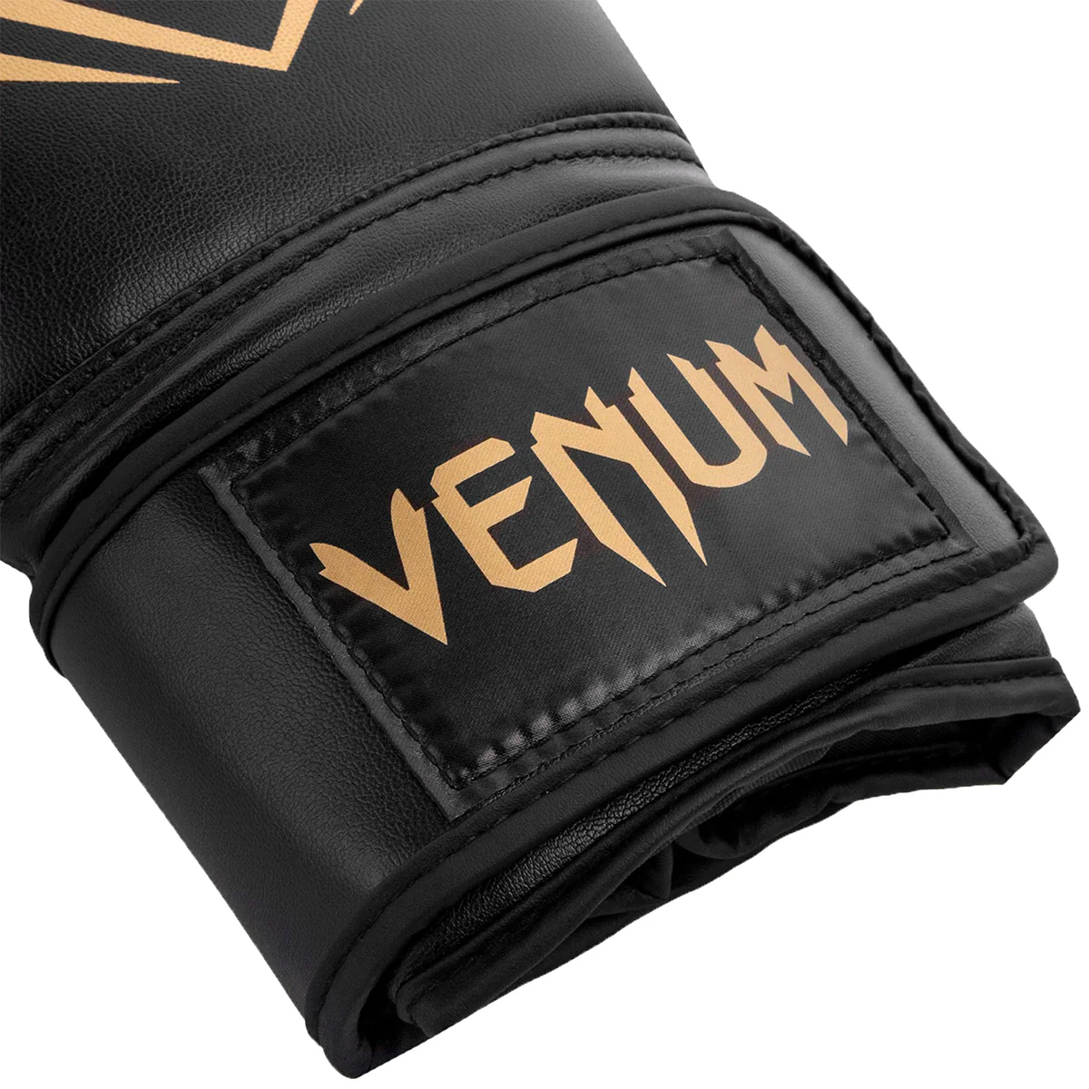 Venum Contender Hook and Loop Training Boxing Gloves - Black/Gold - Image 3