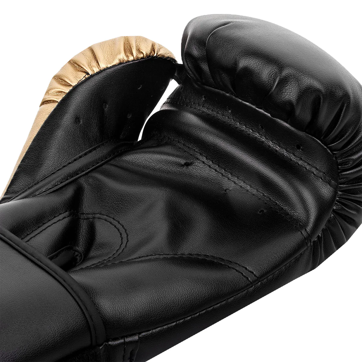 Venum Contender Hook and Loop Training Boxing Gloves - Black/Gold - Image 4