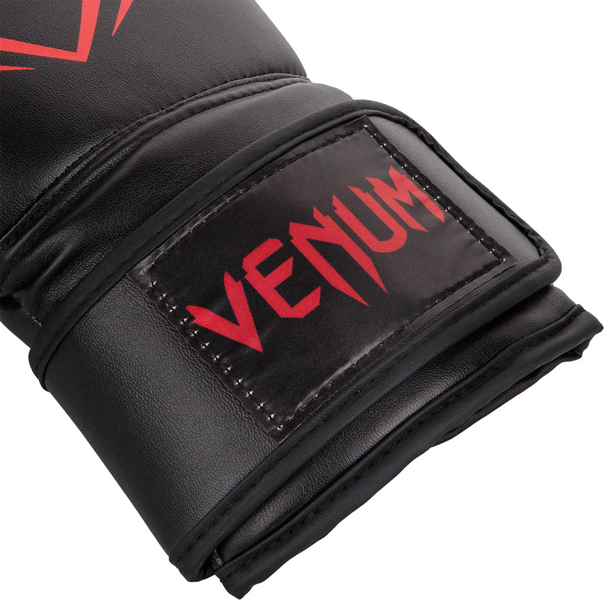 Venum Contender Hook and Loop Training Boxing Gloves - Black/Red - Image 4