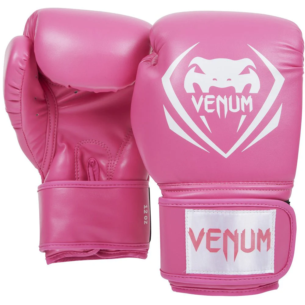 Venum Contender Hook and Loop Training Boxing Gloves - Pink