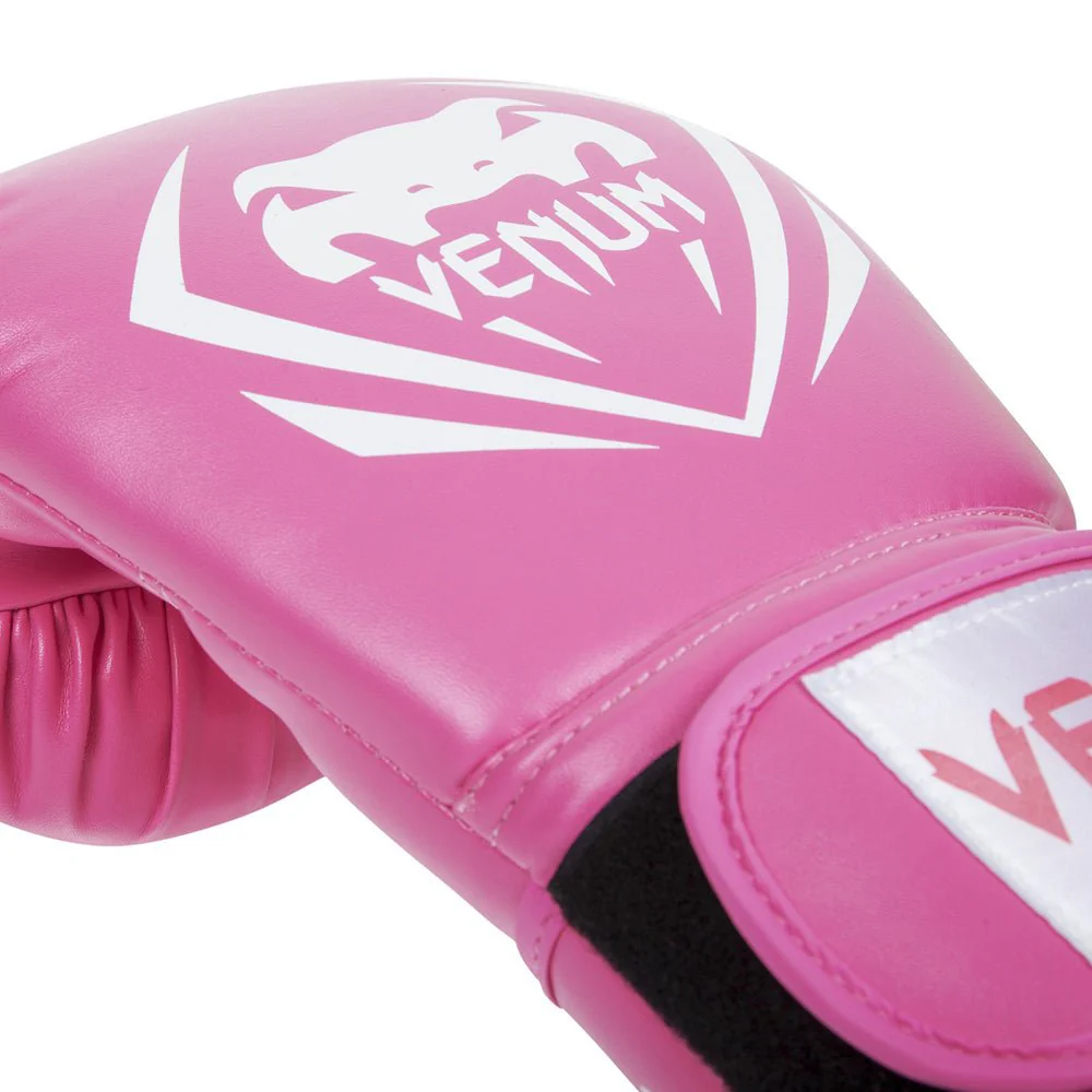 Venum Contender Hook and Loop Training Boxing Gloves - Pink - Image 6
