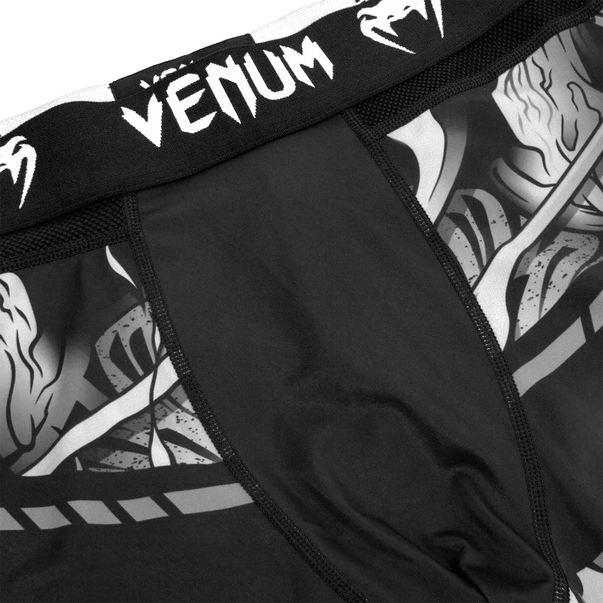 Venum Devil MMA Compression Spats - White/Black - Image 5