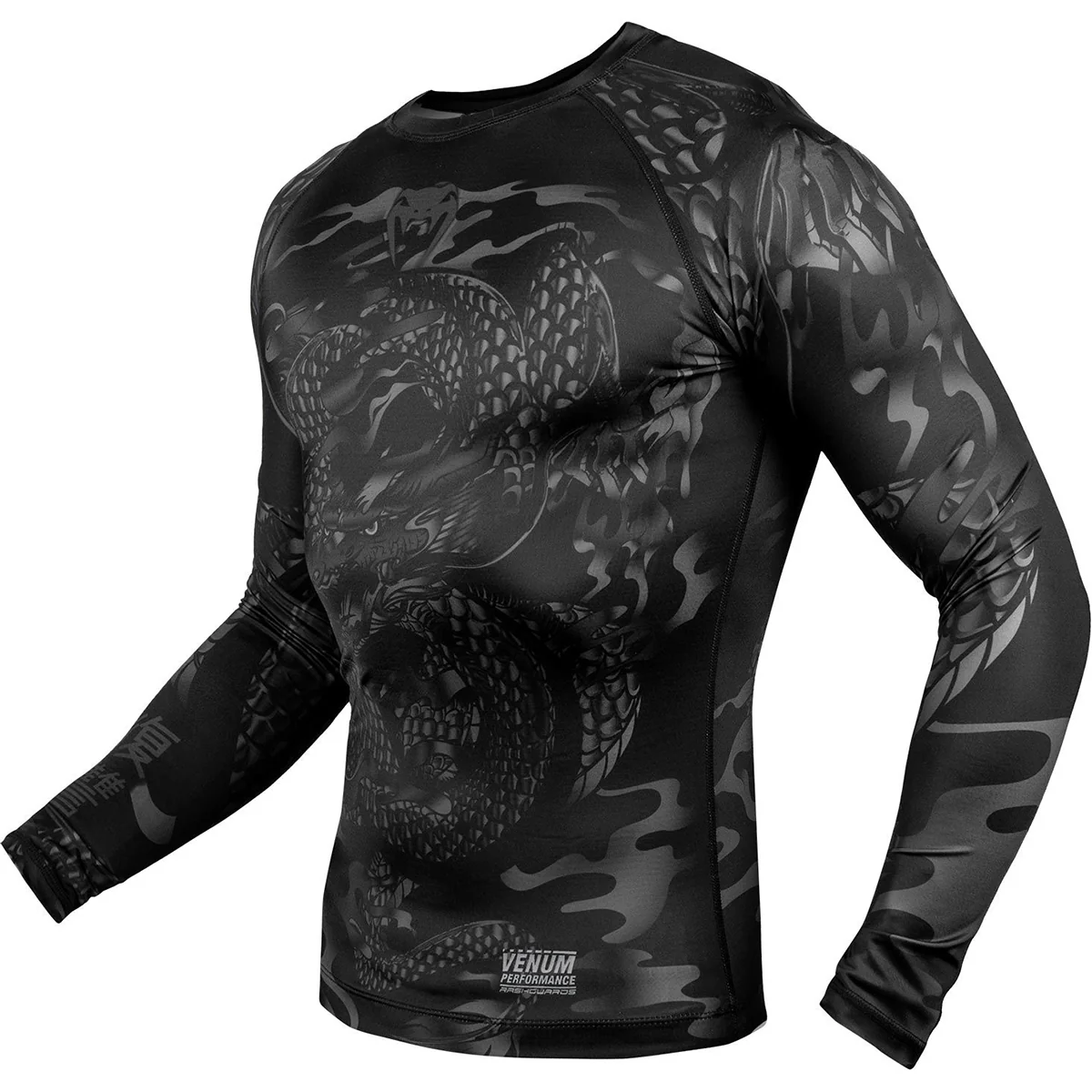 Venum Dragon's Flight Dry Tech Long Sleeve MMA Compression Rashguard - Image 2
