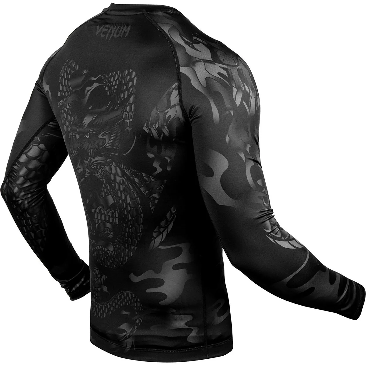 Venum Dragon's Flight Dry Tech Long Sleeve MMA Compression Rashguard - Image 3