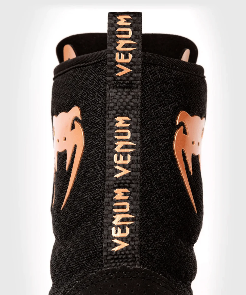 Venum Elite Boxing Shoes - Black/Bronze - Image 6