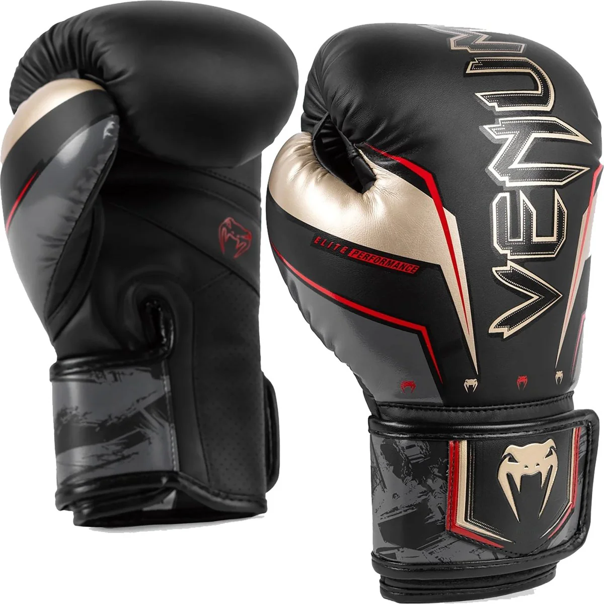 Venum Elite EVO Hook and Loop Boxing Training Gloves - Image 2