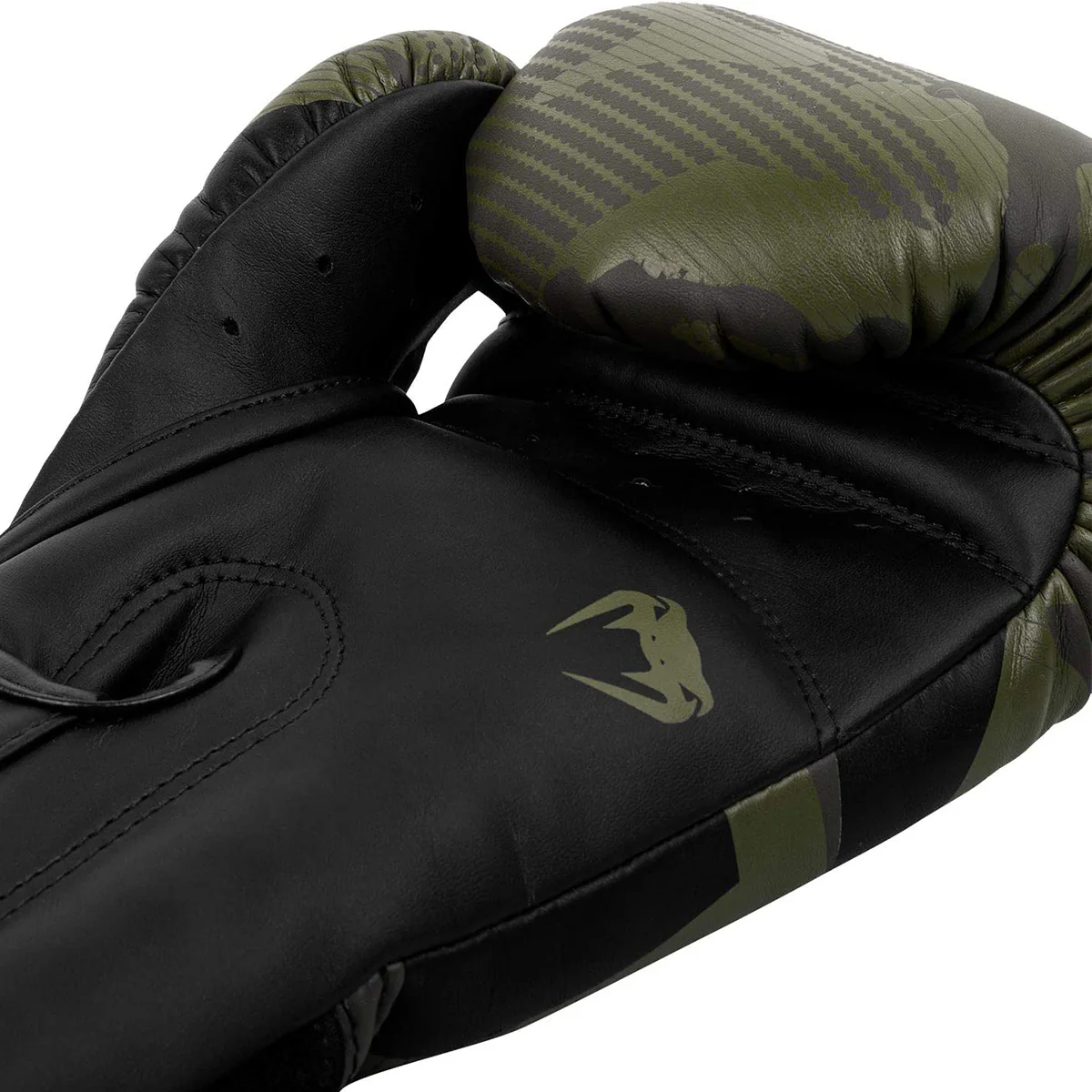 Venum Elite Hook and Loop Boxing Gloves - Khaki/Camo - Image 5
