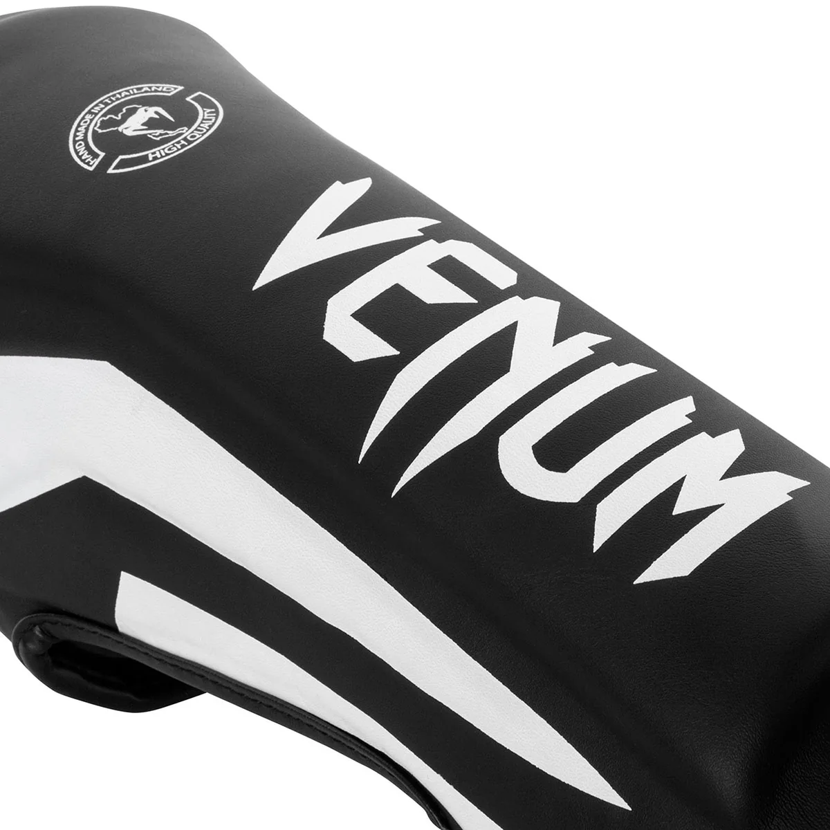 Venum Elite Lightweight Standup Protective MMA Shin Guards - Black/White - Image 3