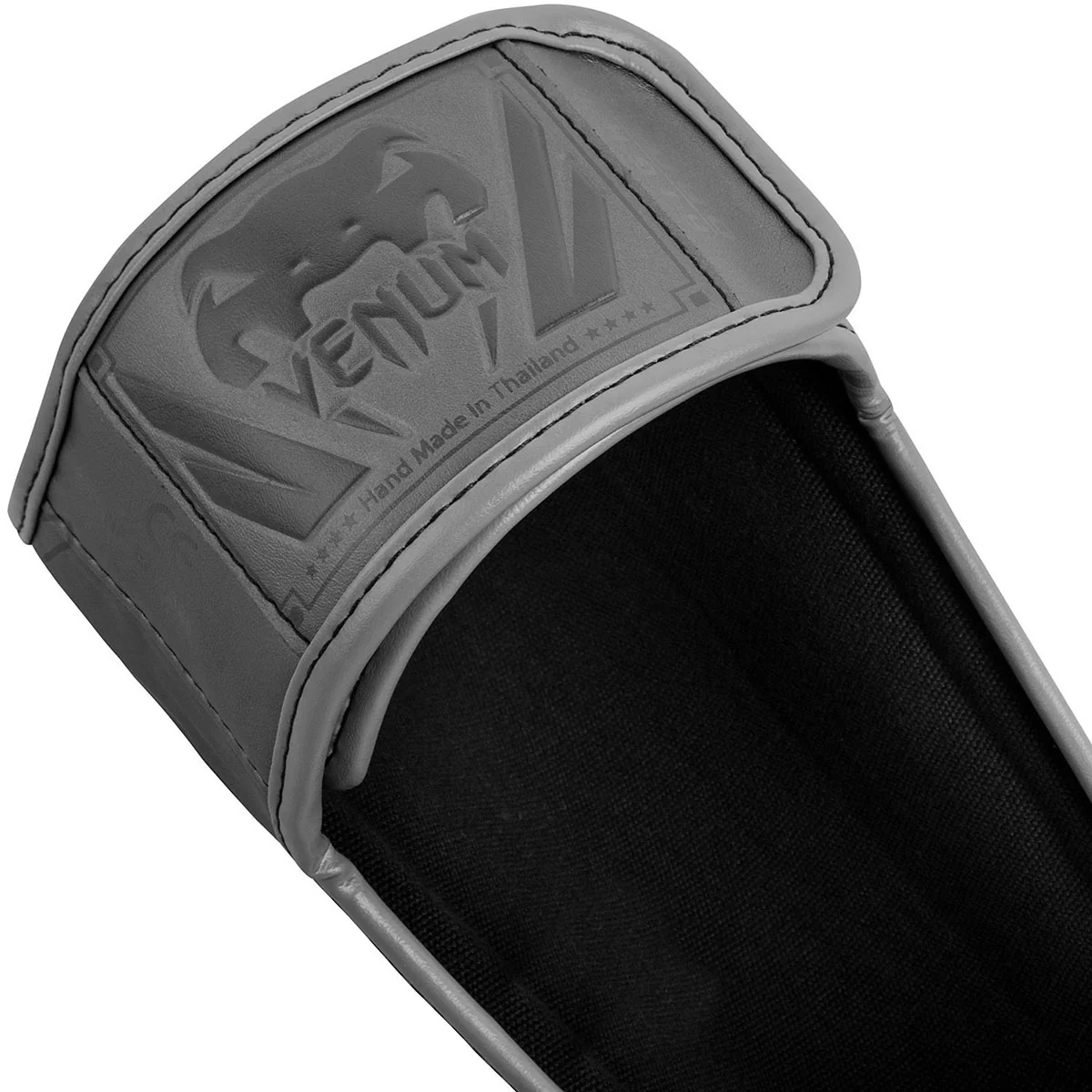 Venum Elite Lightweight Standup Protective MMA Shin Guards - Gray/Gray - Image 2