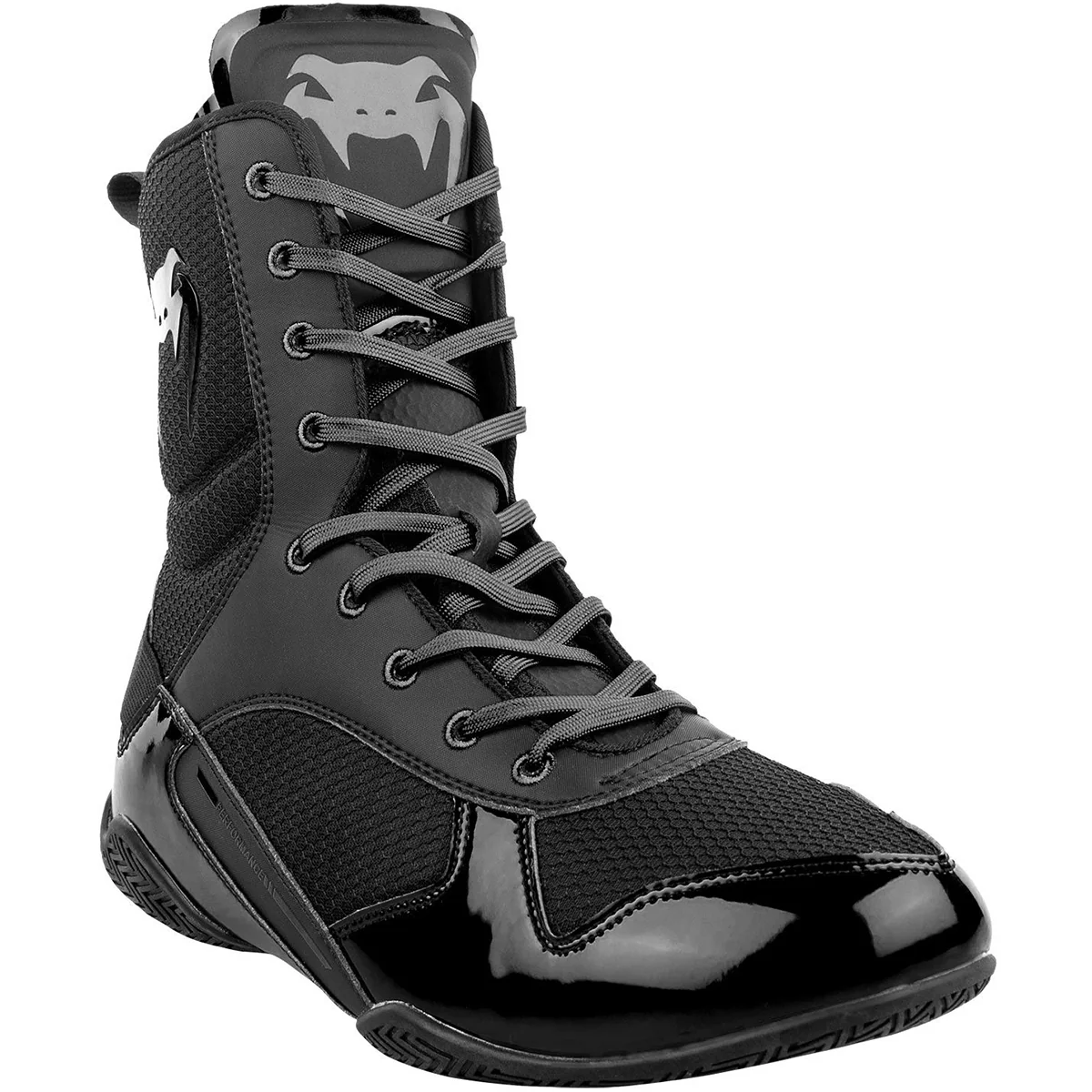 Venum Elite Professional Boxing Shoes - Black/Black