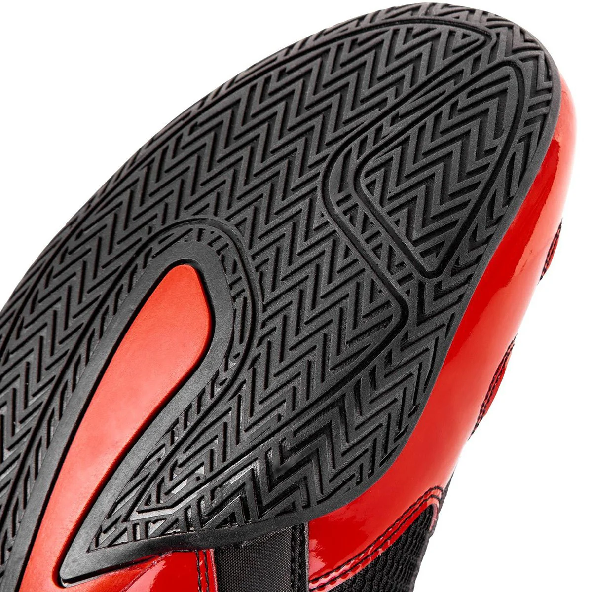 Venum Elite Professional Boxing Shoes - Black/Red - Image 5