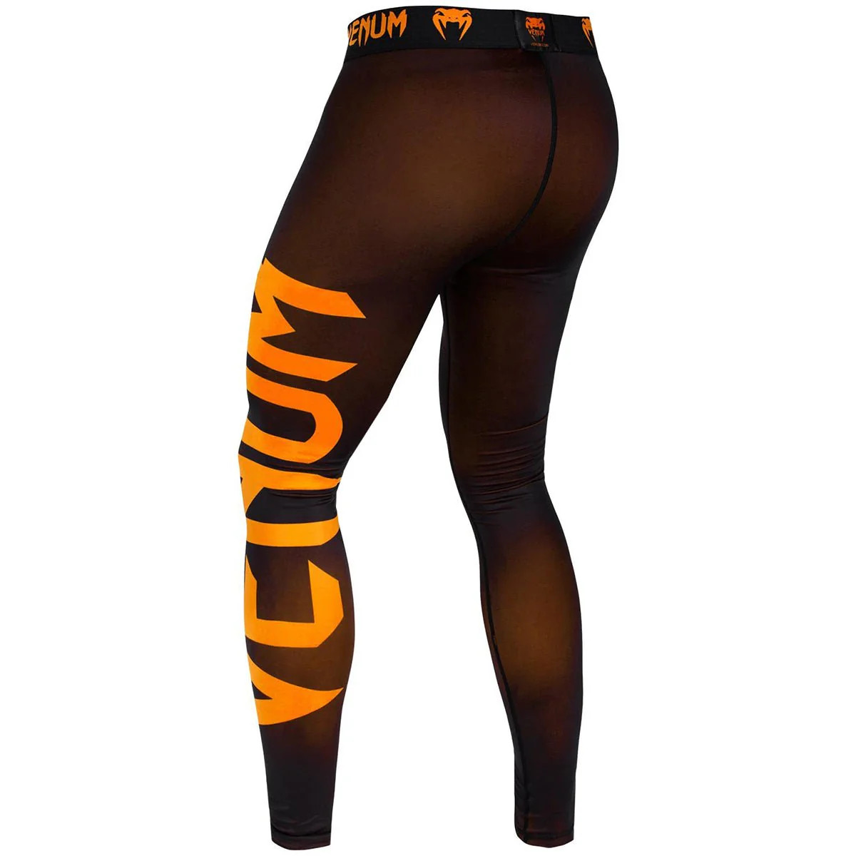 Venum Giant Dry Tech Fit Cut Compression Spats - Black/Neo Orange - Image 4