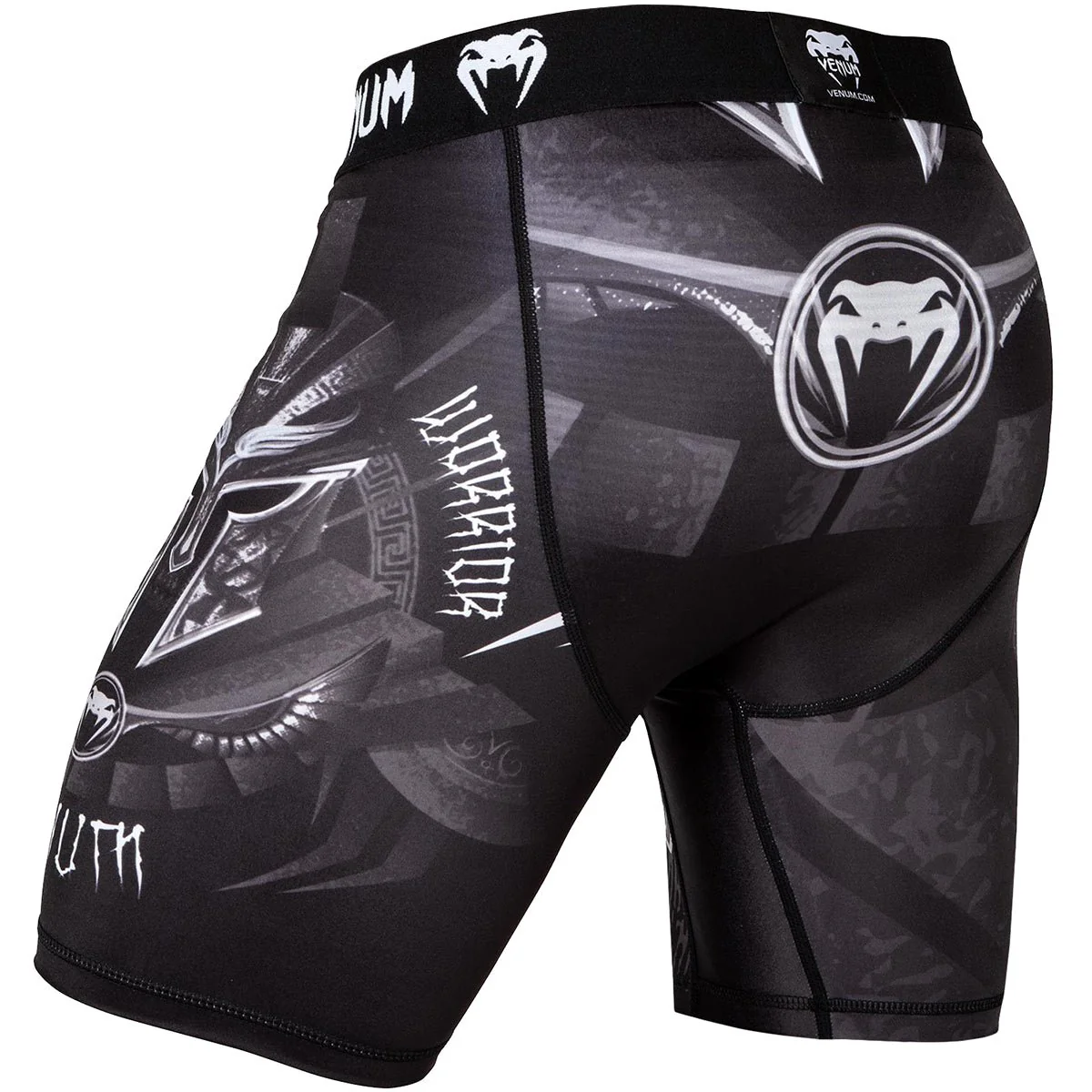 Venum Gladiator 3.0 Compression Vale Tudo Shorts - Black/White - Image 3