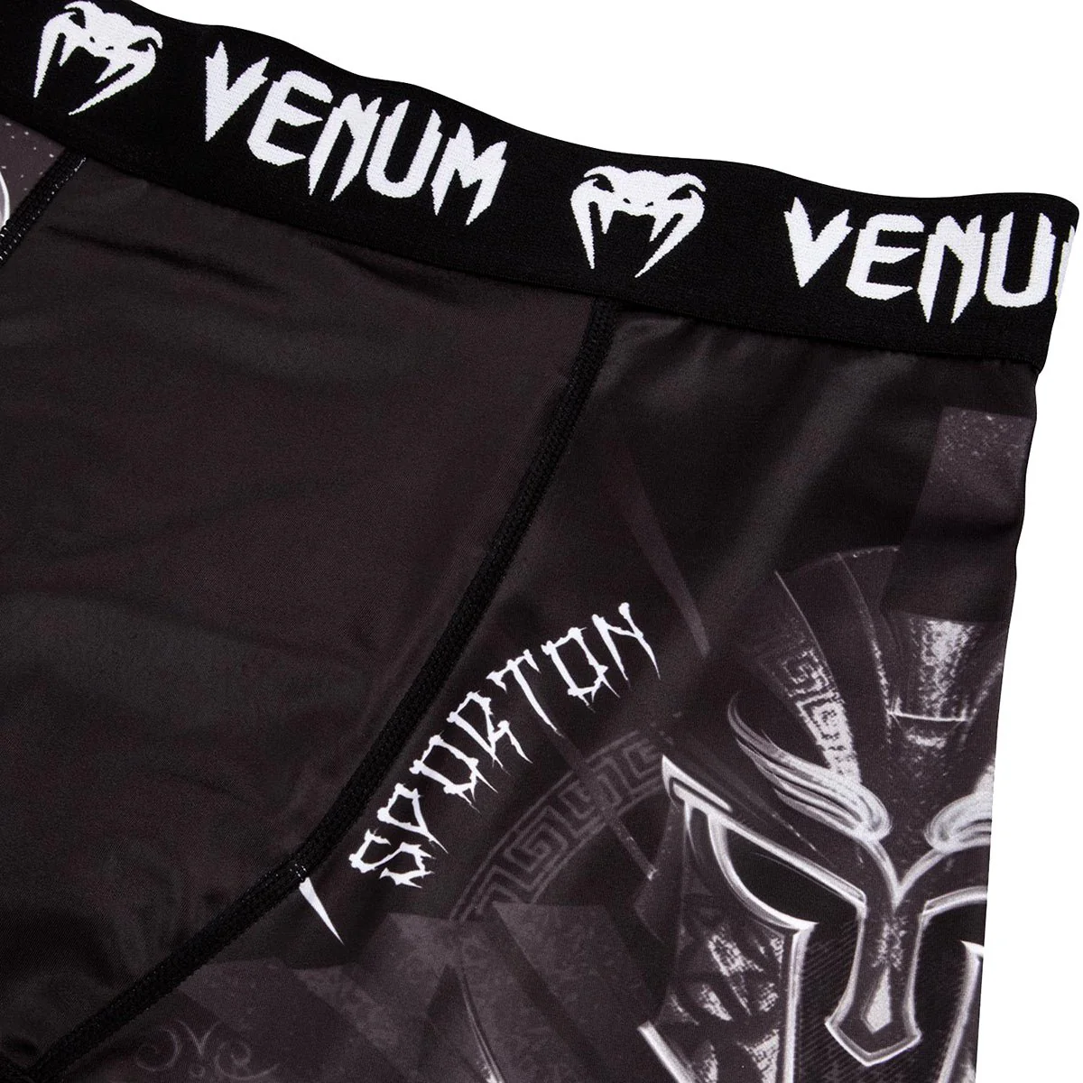 Venum Gladiator 3.0 Compression Vale Tudo Shorts - Black/White - Image 6