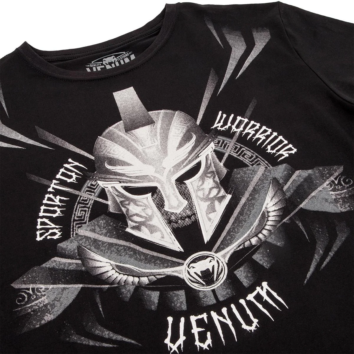 Venum Gladiator 3.0 Crewneck T-Shirt - Black/White - Image 4