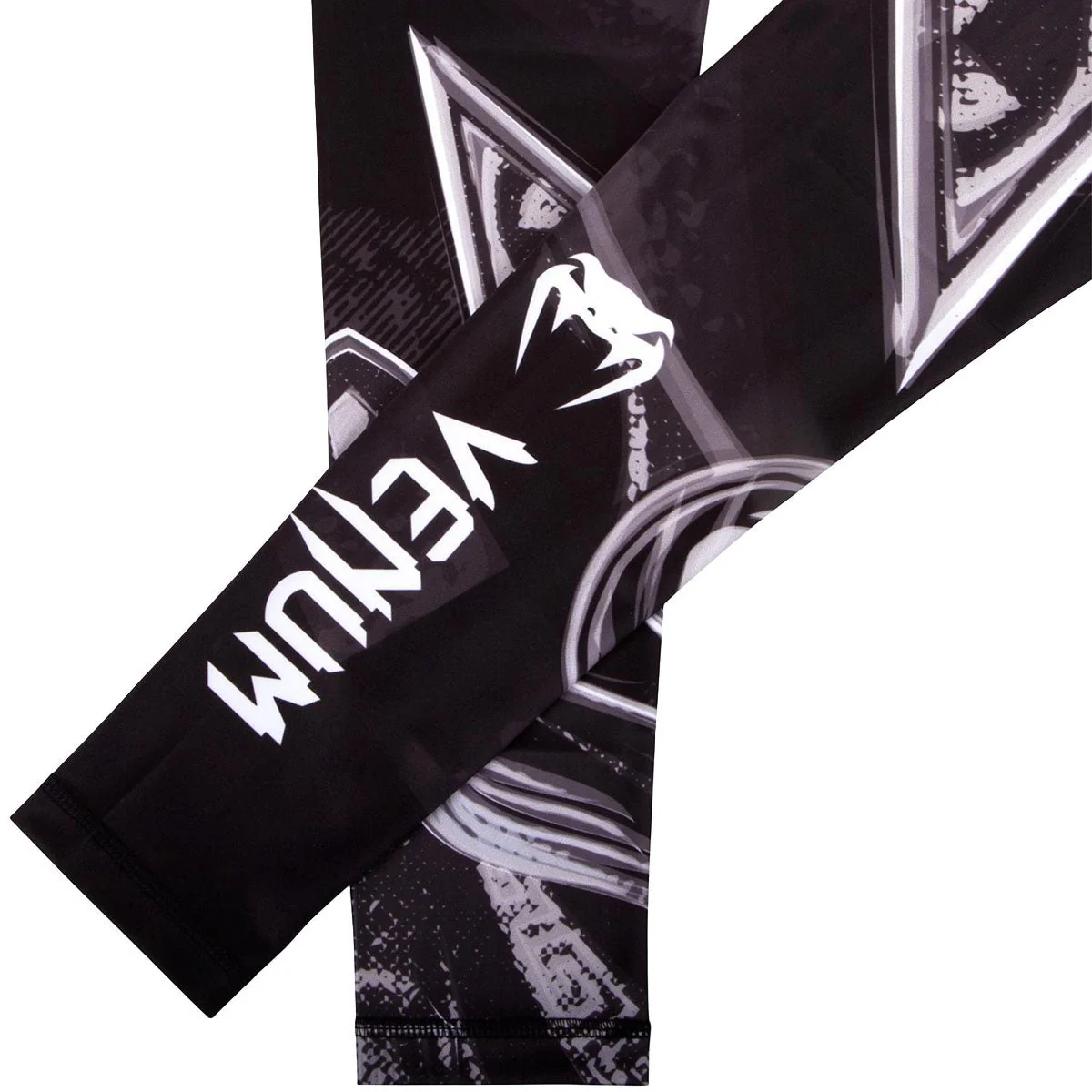 Venum Gladiator 3.0 Dry Tech MMA Compression Spats - Black/White - Image 7