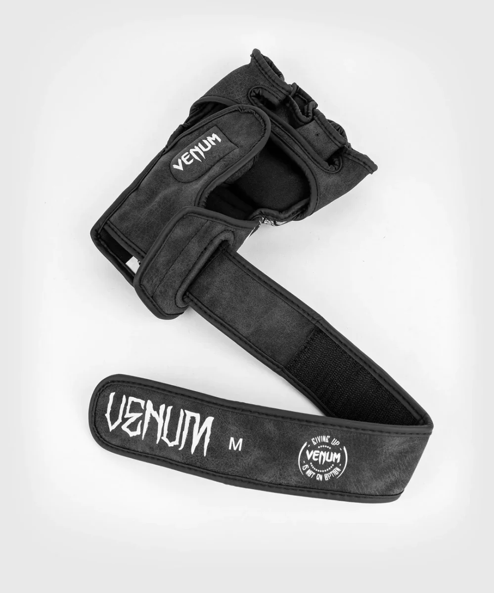 Venum GLDTR 4.0 Hook and Loop MMA Gloves - Black/White - Image 5