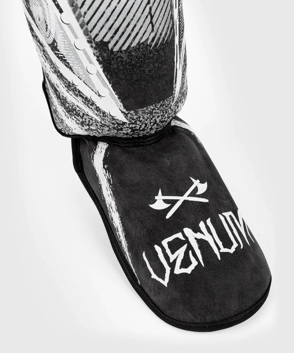 Venum GLDTR 4.0 Protective MMA Shin Instep Guards - Black/White - Image 4