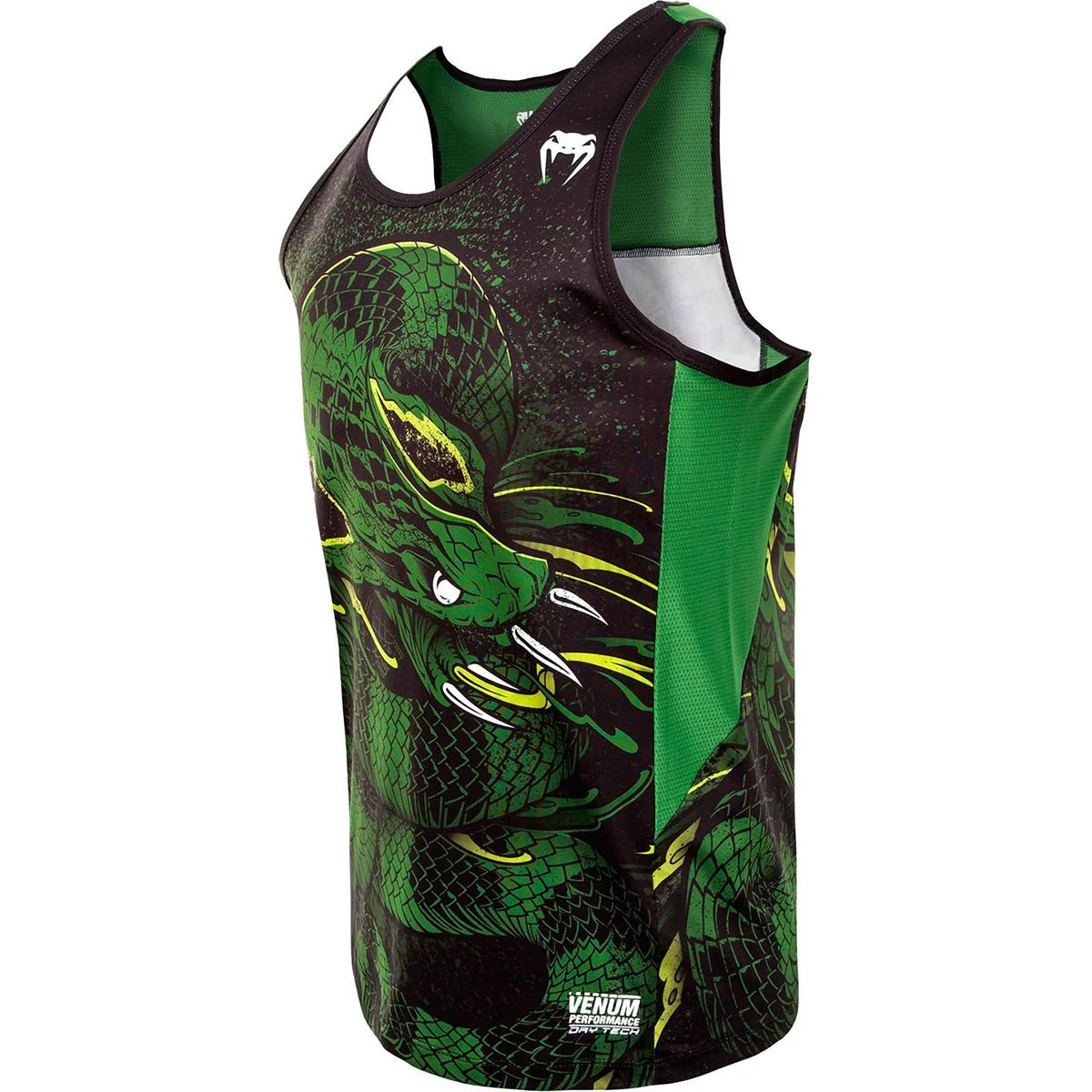 Venum Green Viper Dry Tech MMA Tank Top - Black/Green - Image 2