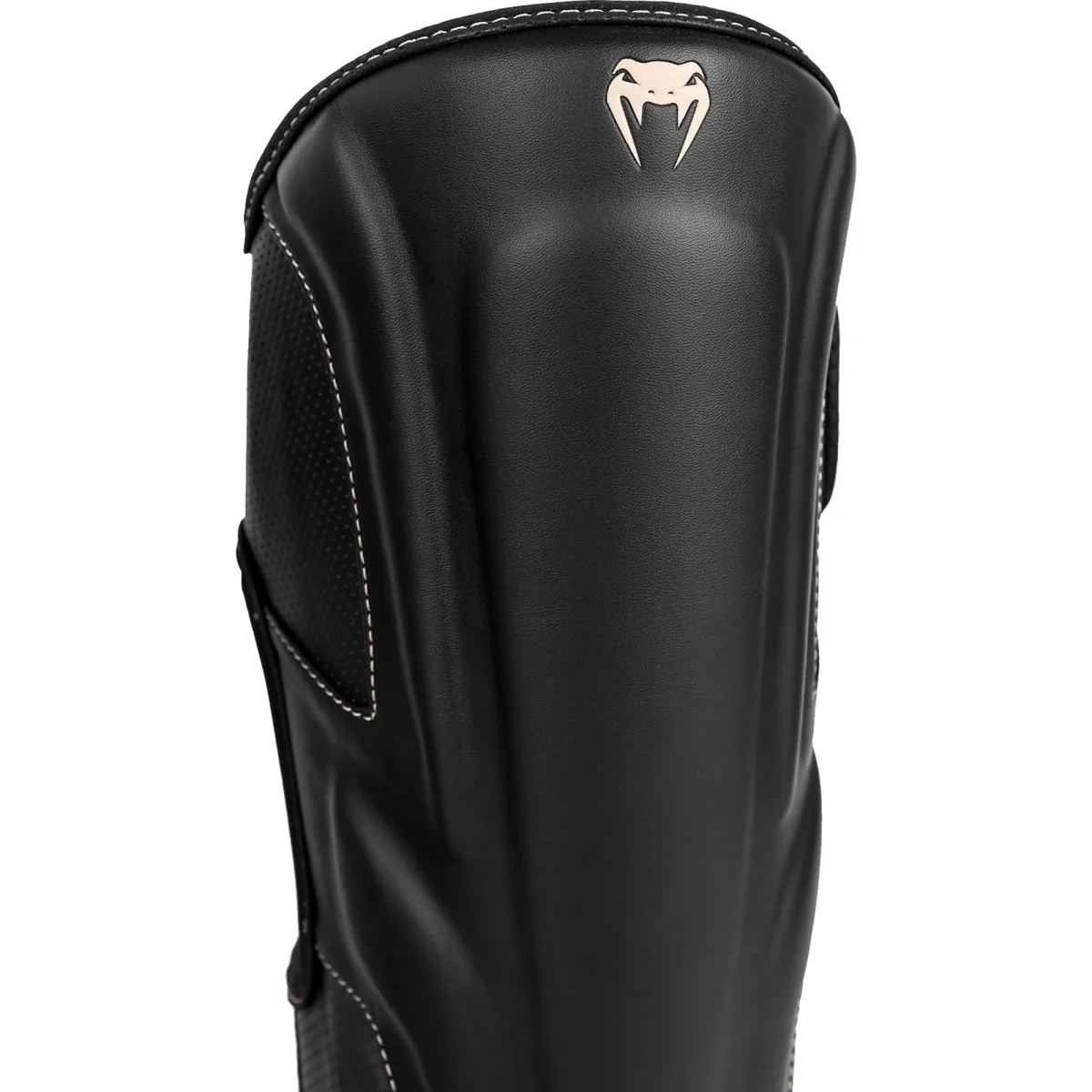 Venum Impact EVO Protective Shin Instep Guards - Black/Beige - Image 3