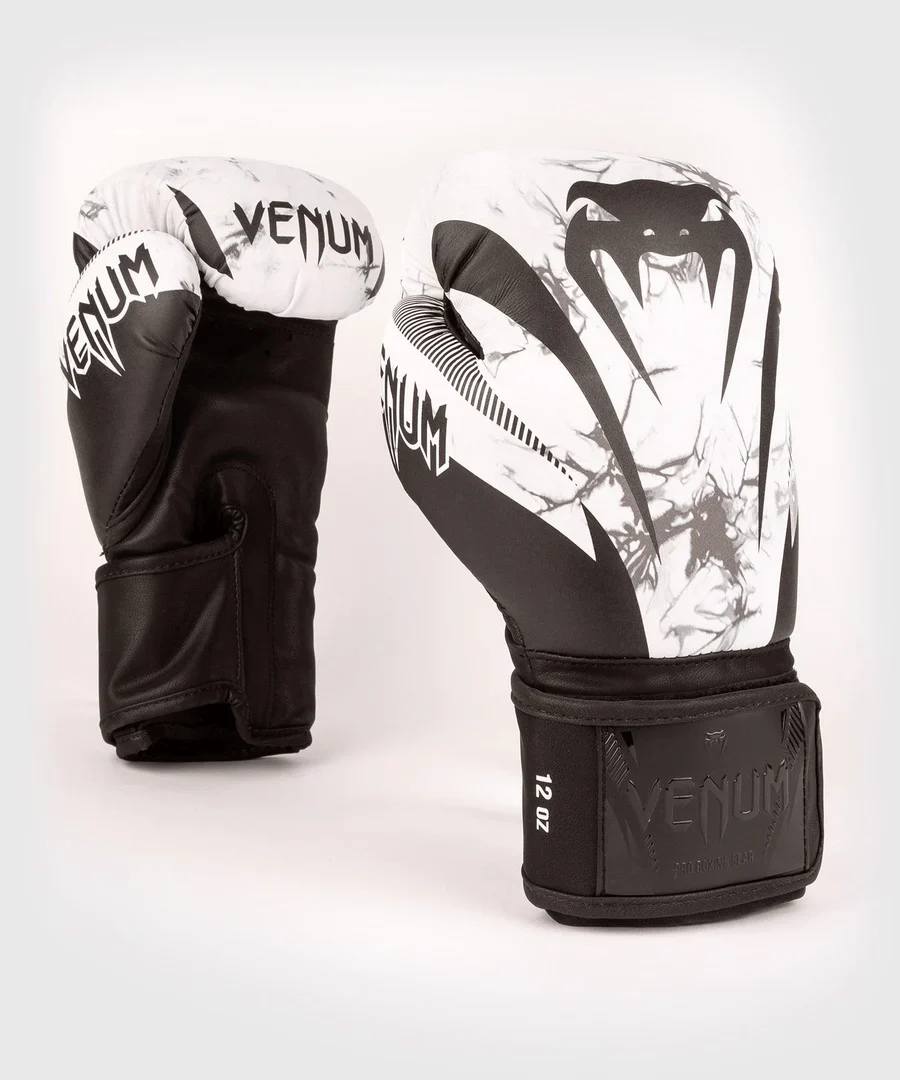 Venum Impact Hook and Loop Boxing Gloves - Marble - Image 2